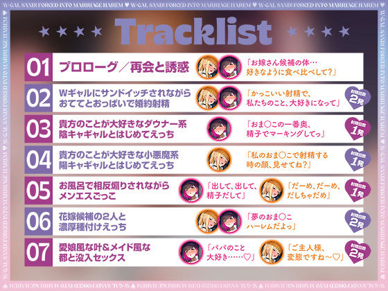 【ダウナー陰キャ×小悪魔陽キャ】Wギャルサンド！〜むちむちに育った陰陽ギャルたちに結婚迫られ生ハメハーレム〜 画像2