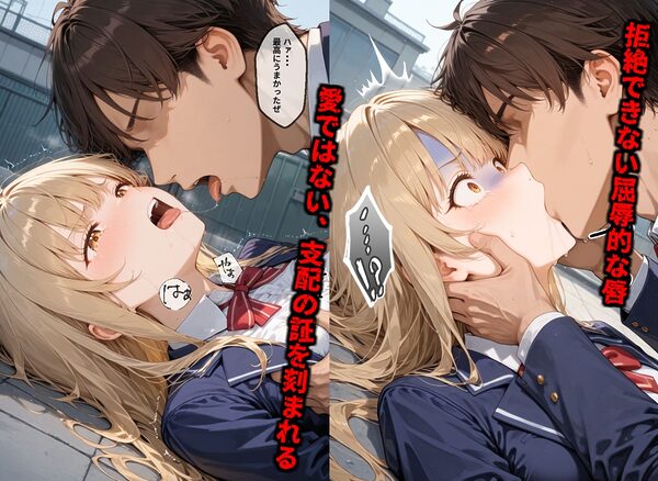 【セリフ付き画像集】純潔崩壊 前編  スクールカースト最上位の美少女が屋上で絶望に屈する日【お隣の天〇様 椎〇真昼】 画像7