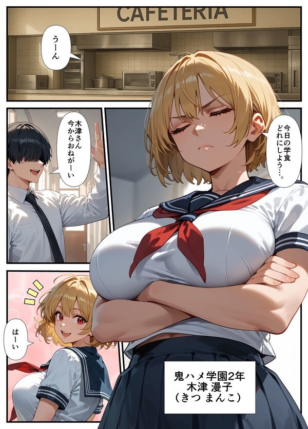 巨乳ギャルが先輩彼氏と教室でセックス！？ 撮影に成功した俺はこれをネタに本番の交渉をするwww 画像3