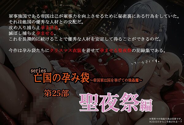亡国の孕み袋  〜帝国軍は国を挙げての強●魔〜  第25部   聖夜祭編 画像1