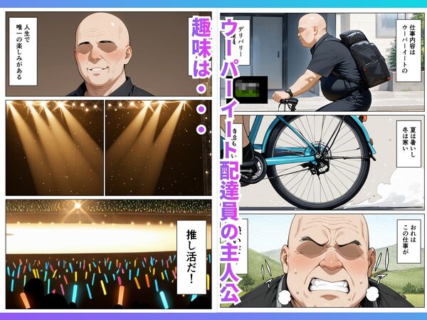 推しのアイドルがウーパーイート配達員の俺とセフレになった話 画像1