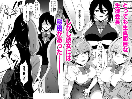 ふたなり生徒会長は双子のオモチャ 画像1