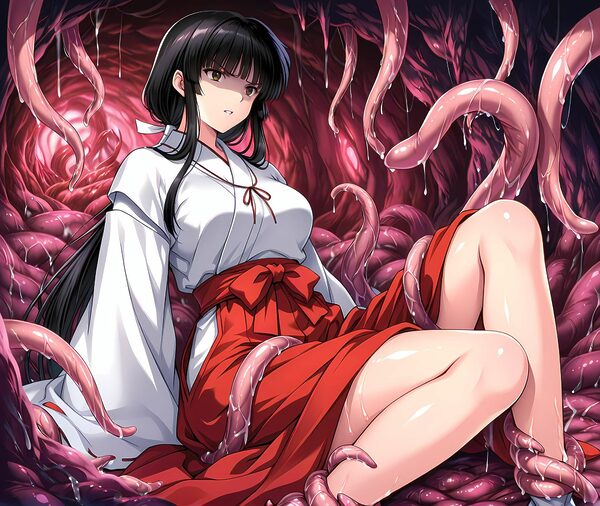 巫女洗脳丸呑み悪堕ち〜淫魔化ドスケベ搾精〜 画像3