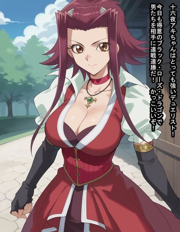 誇り高きデカパイデュエリストの十六○アキさんが種付けおじさんに即負けして脳みそも子宮も支配されてただの産む機械に成り下がる話 画像1