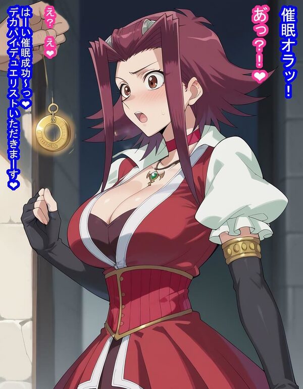 誇り高きデカパイデュエリストの十六○アキさんが種付けおじさんに即負けして脳みそも子宮も支配されてただの産む機械に成り下がる話 画像7