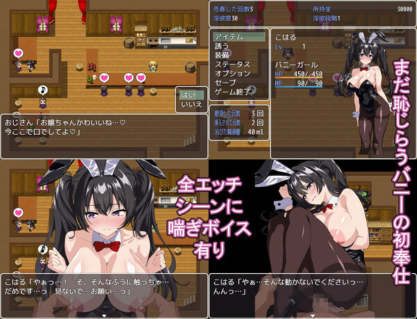 売春バニーの快楽堕ちRPG  徐々に淫欲に堕ちるバニー 画像1