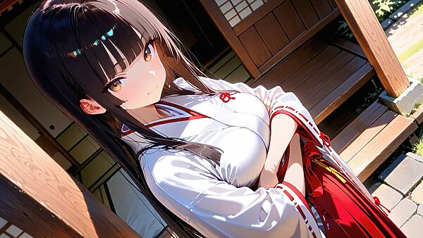 神前に散りし戦巫女の純潔 画像1