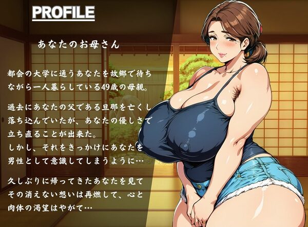 実母の胎内（かあさんのなか）にお還りなさい 〜真夜中の母子は禁断の受精交尾に耽る〜 画像2