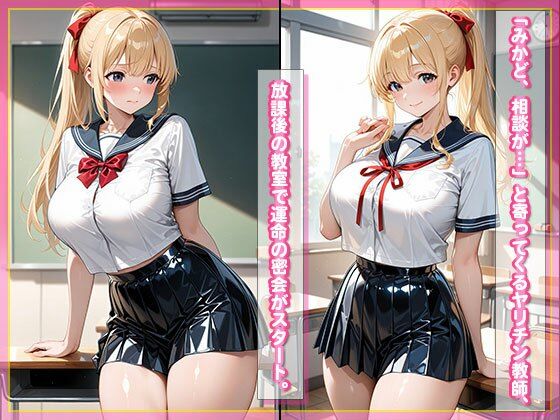 ヤリチン教師の餌食になる金髪制服女子 画像2