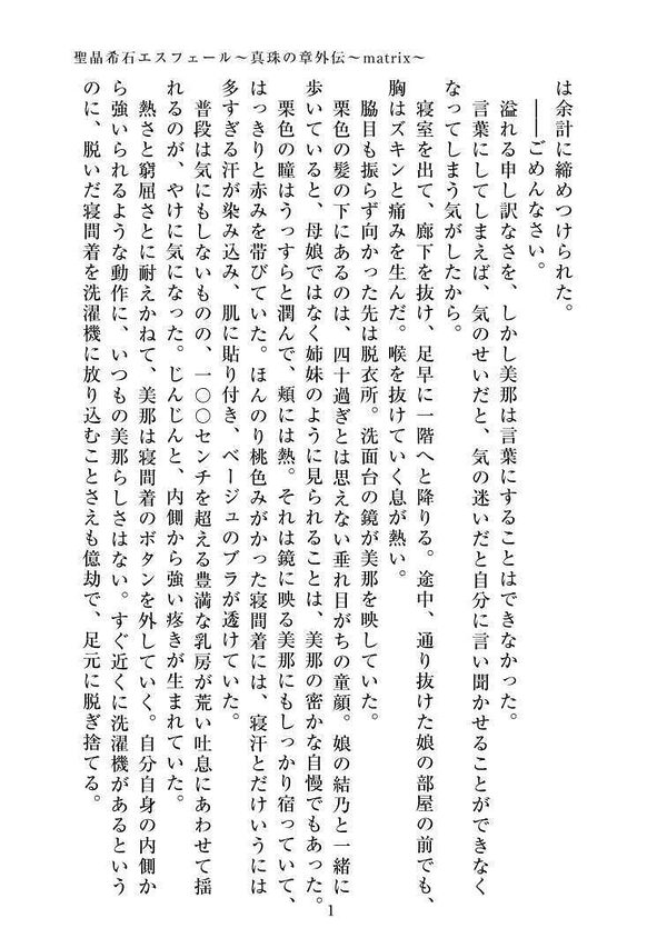 聖晶希石エスフェール〜真珠の章外伝〜matrix〜 画像2