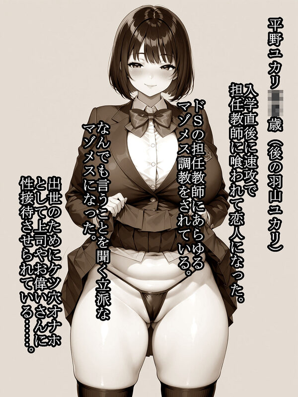 どスケベケツオナホJKユカリちゃん  おじさんちんぽでケツまんこ調教 画像1