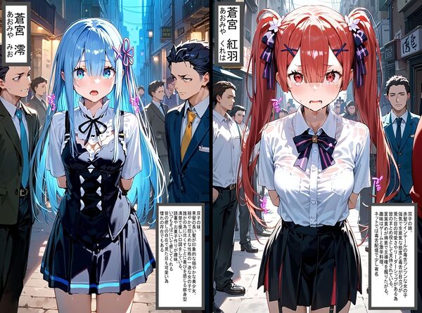 2人の狙われたJK 性奴●化計画【路地裏編】（澪・紅羽） 画像1