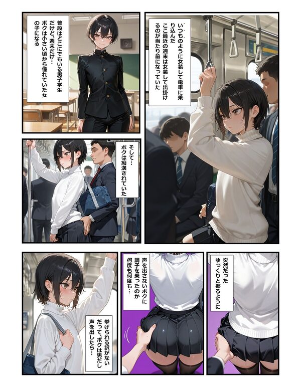 女装してたら痴●されちゃった！犯●れる妄想にハマっちゃった！ 画像1