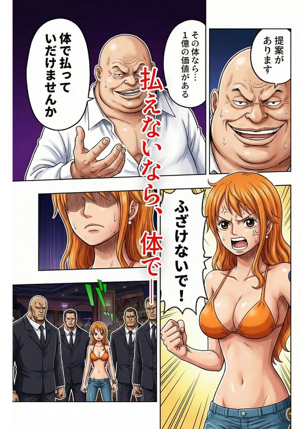 賭けに負けた航海士の末路〜性処理メイドナミ編〜 画像4