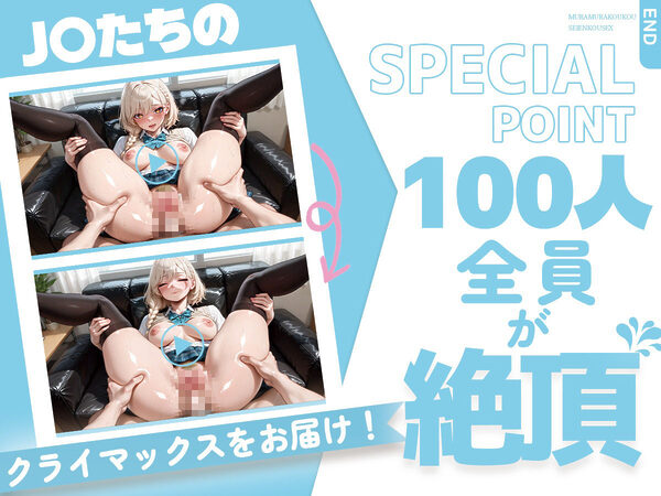 【4Kアニメ】ムラムラJK100人が喘ぎながら汗だく援交セックス【105分】 画像2