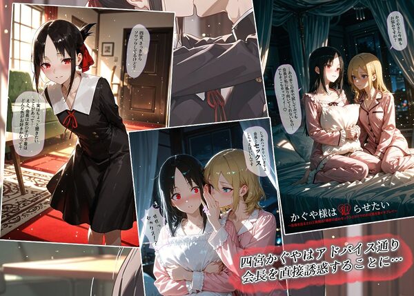 かぐや様は犯らせたい〜会長を巡るエロ三角関係！藤原の盗みセックスとかぐやのお仕置き激イキプレイ〜 画像1