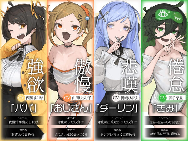 【10時間超え↑ウルトラボリューム】【マゾ向け】8つの想念-クリアできるまでループから抜け出せない?破滅覚悟のルート分岐オナサポ【KU100 高音質】 画像3