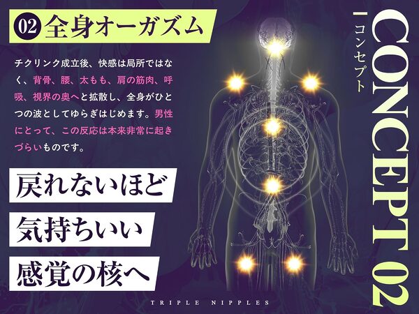 【チクリンク】乳首トリプル〜変性意識と音響誘導で乳首がくすぐったいだけのあなたも「全身オーガズム」へと導くかんたん乳首開発〜 画像4
