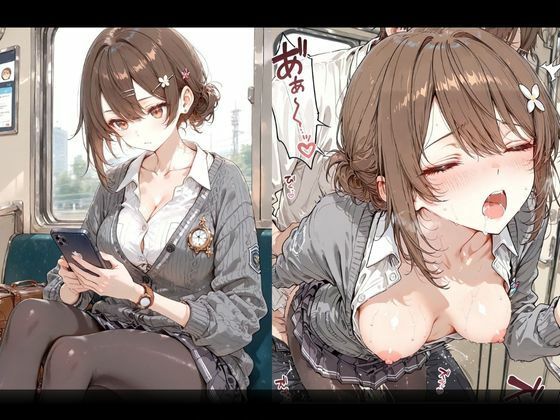 満員電車で巨乳制服女子4人が男に囲まれ交互えっちでイキ狂う体験談 w 画像9