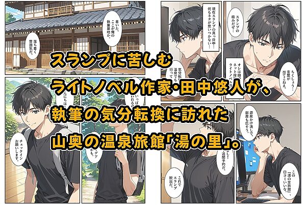 温泉宿の欲求不満な爆乳若女将は混浴露天風呂で孕ませ中出しセックスさせてくれました。 画像1