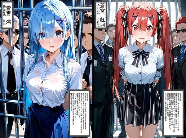 2人の狙われたJK 性奴●化計画【監禁編】（澪・紅羽） 画像1