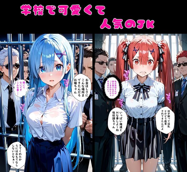 2人の狙われたJK 性奴●化計画【監禁編】（澪・紅羽） 画像2