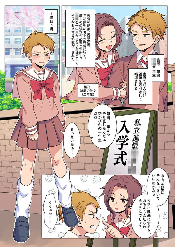 女装退行で矯正される男の子達 画像3