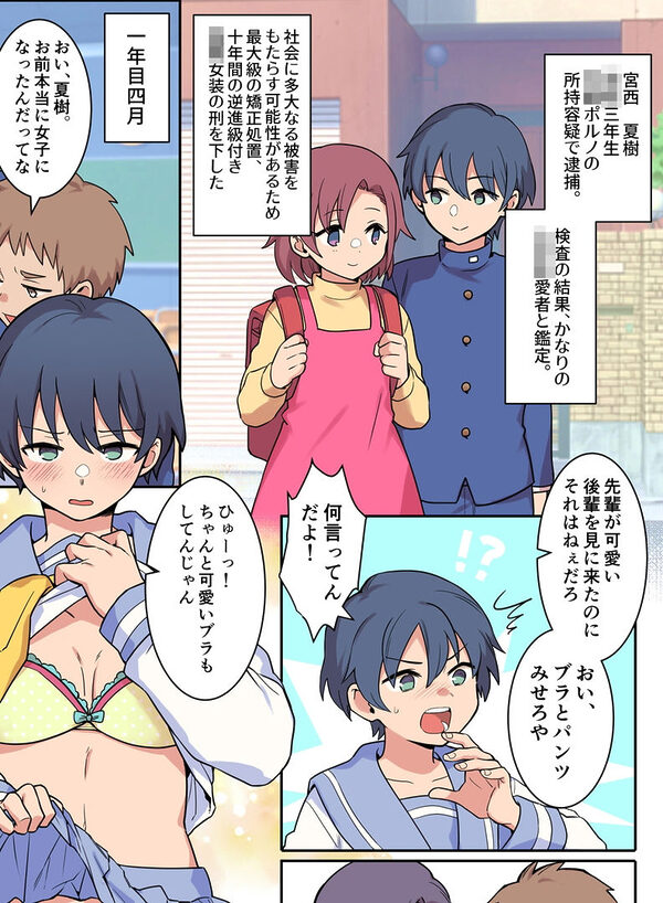 女装退行で矯正される男の子達 画像6