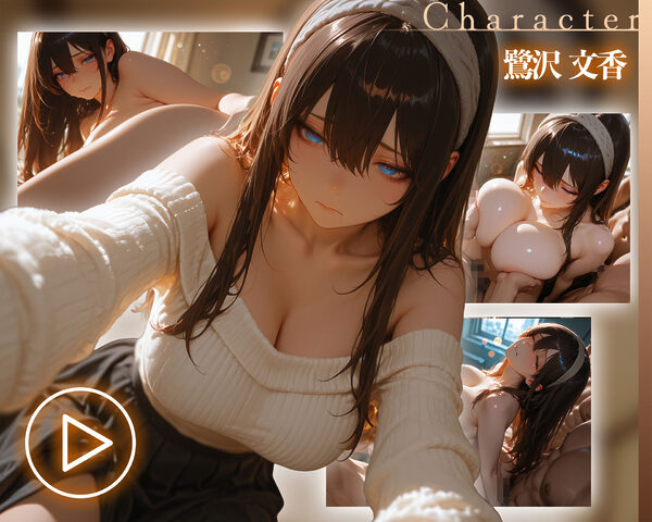 【イラスト＋アニメ付き】堕落アイドル、鷺沢文香（アイマス）肉便器調教記録 〜文学少女のトロトロおま○こ24時間搾精耐久〜 画像1