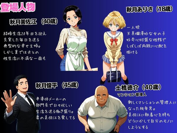 母娘娯楽2〜管理人の罠に堕ちた母娘〜  美佐江（母）の章（前編） 画像1