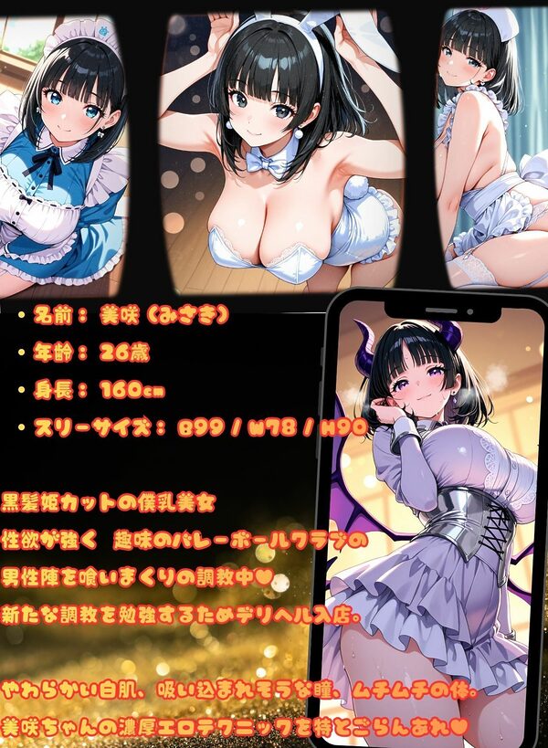 デリ嬢のオシゴト(美咲)豪華4コスチューム 極上の240分コース 画像1