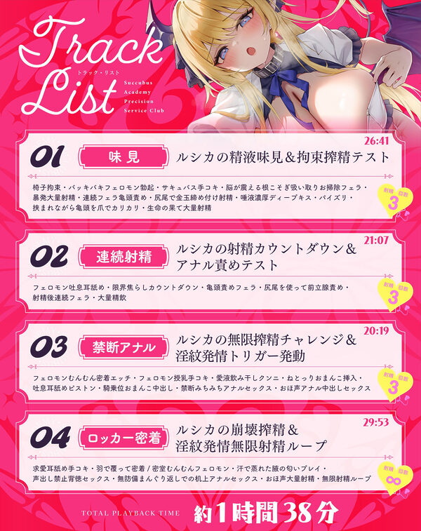 【無限絶頂】『王立サキュバス学院』栄養射精係〜プライド高きお嬢様サキュバス 快楽オホ堕ち編〜 下等な人間のアナタは、私たちサキュバスに一生精子を捧げるのです（はーと） 画像4