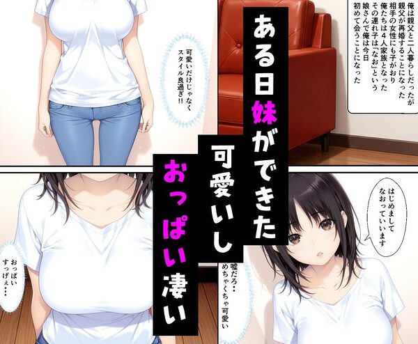 清楚系妹のおっぱいが凄すぎて我慢できず中出しした話 画像1