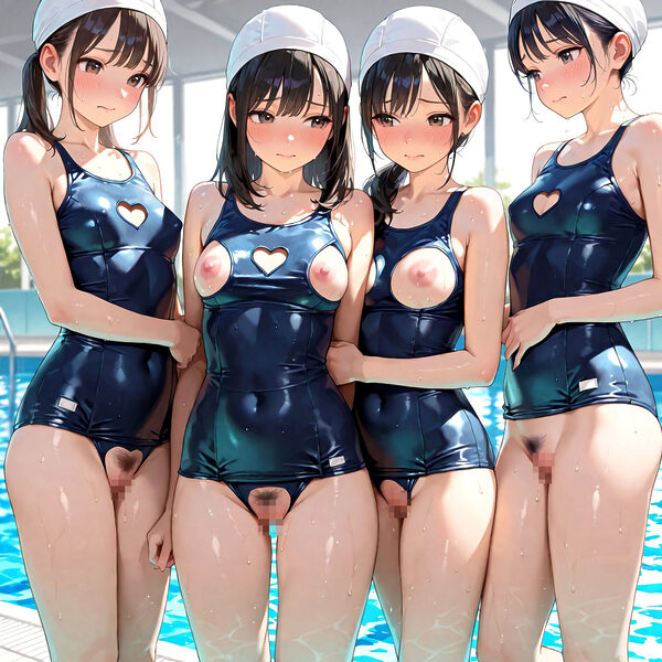 【431枚】校則で大事な所は見せないといけないJKたち！ 画像4