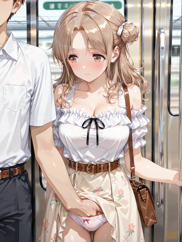 市川〇菜の痴●電車 画像4