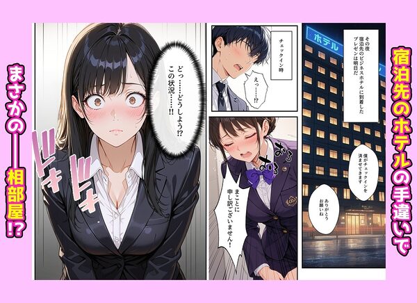 憧れの先輩との出張で相部屋になったので、エッチすることになった話 画像2