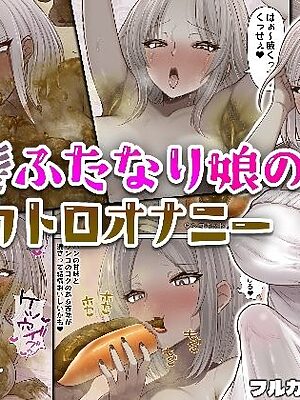 銀髪ふたなり娘のスカトロオナニー【みそボーロ堂】
