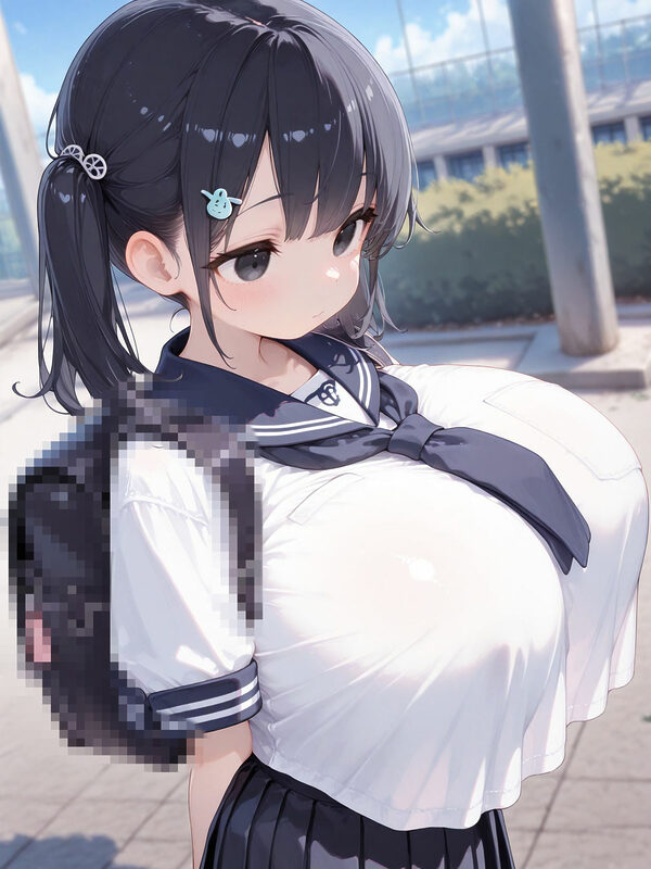 巨乳制服少女動画像集 画像1