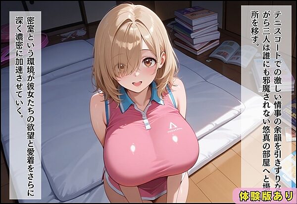 間違って女子校に入学したらムチムチ女子校生に毎日中出しを要求される学園生活〜テニス部二人の純愛中出し編〜 画像8