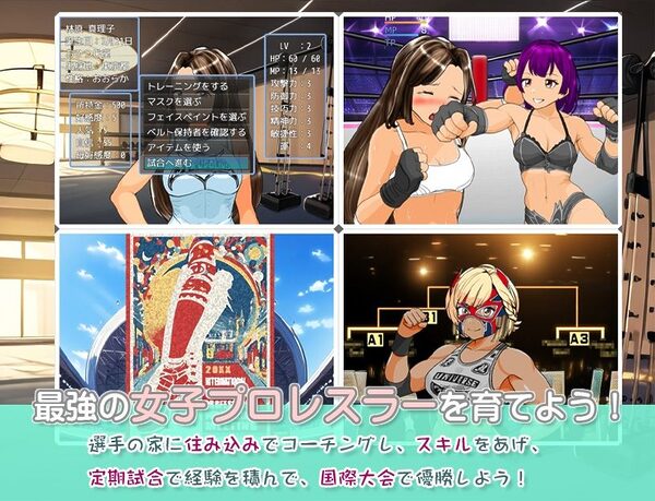 学園地下女子プロレスシミュレーションゲーム『どきどき☆デス・マッチ3〜俺の生徒がこんなに強いわけがない?〜』 画像1