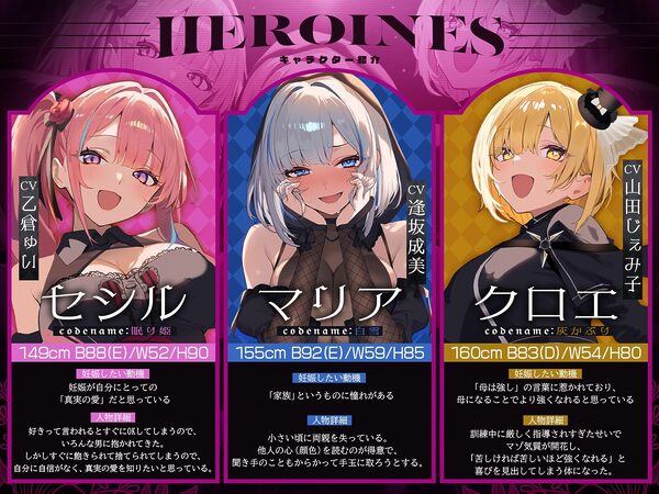 【初リリース記念x4時間半x5人ハーレム】種付任務遂行中（はーと）〜5人のアサシンが五感で誘惑24時間着床待ち〜 画像4