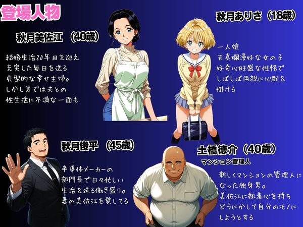 母娘娯楽2〜管理人の罠に堕ちた母娘〜 美佐江(母)の章(中編) 画像1