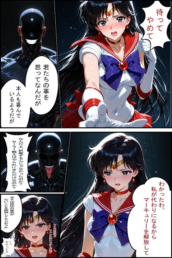 セーラー戦士敗北 仲間を助ける為だから 画像5
