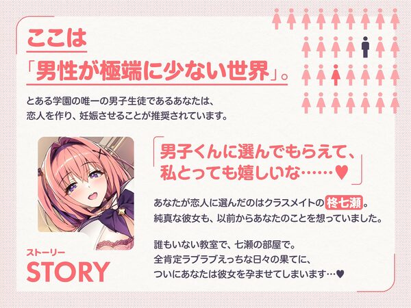 ラブ媚び妊活！！ 〜好感度MAX純真JKと学園唯一の男子くん〜【KU100】 画像2