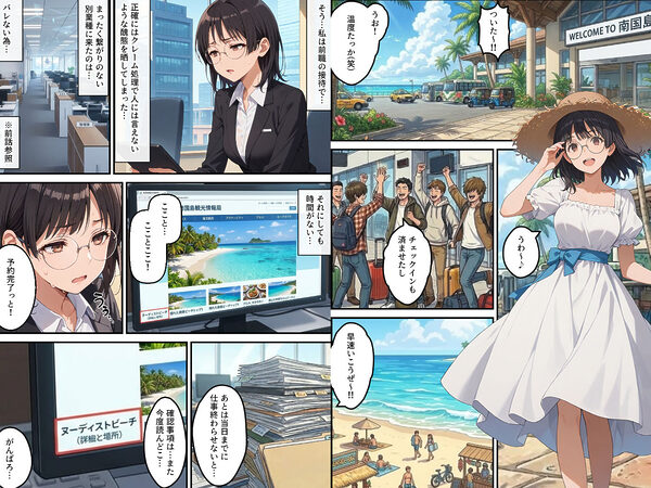 社員旅行でヌーディストビーチってバカなのか!?ー完璧新人ちゃんの失敗プラン! 画像1