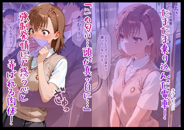 電車痴○堕ち  皆んな見てるなのに降りられない  各駅無視の快楽電車  前と後ろから責められて  学生編 画像1