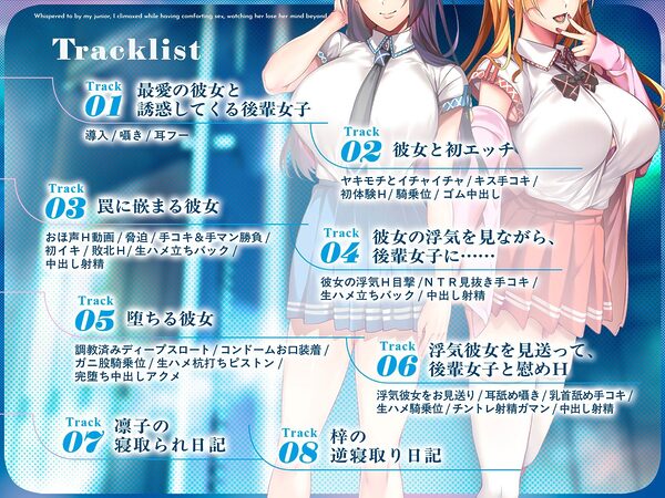 【NTR×覗き】ネトラレ奪いあい〜ドアの向こうでイキ狂う彼女を見ながら、後輩に囁かれながら慰めエッチで射精する〜 画像7