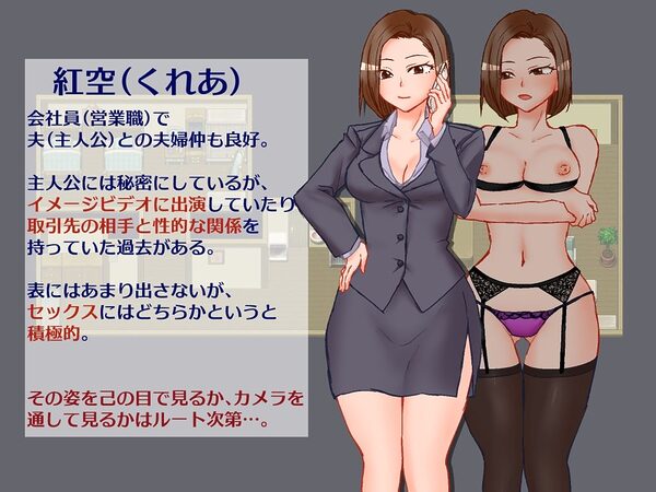 出張 帰宅 妻 カメラ 画像1