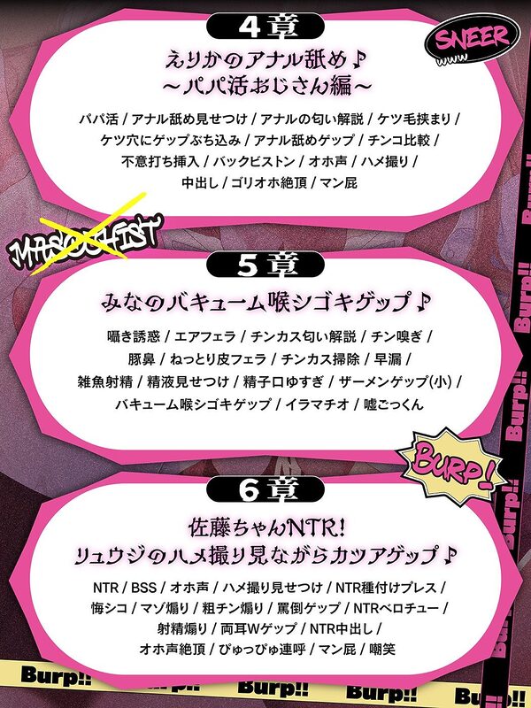 カツアゲェェエエップ!!カースト上位のビッチギャル達に搾られまくる、マゾの僕。【ゲップ特化・NTR・マゾ向け】 画像6