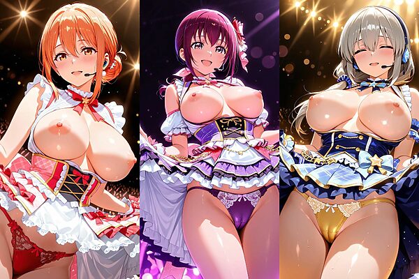 人妻アイドルの絶頂中出しライブ 画像1